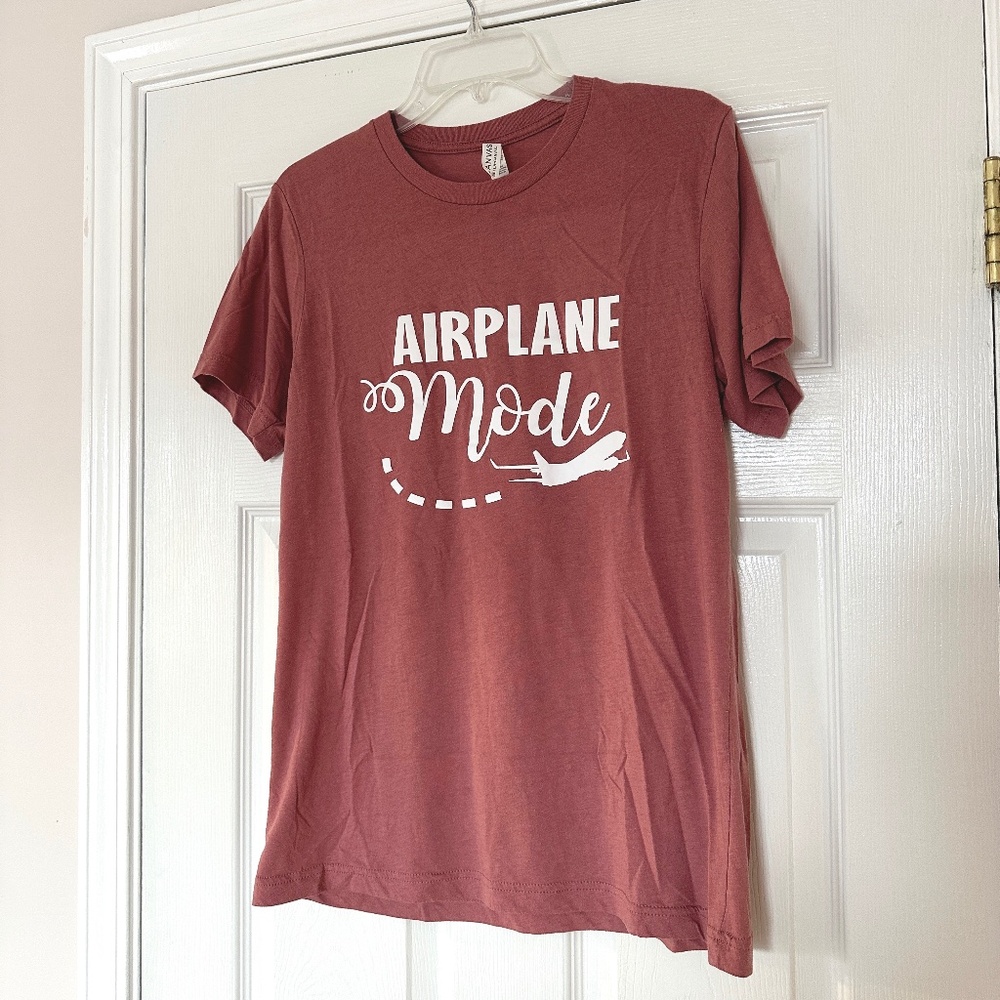 Airplane Mode Travel Shirt Fun Graphic Tee